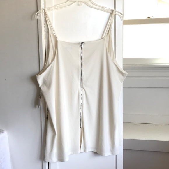 BAR III Sleeveless Blouse Tank Top Cream NWT Women’s Plus Size 4X - Picture 2 of 16